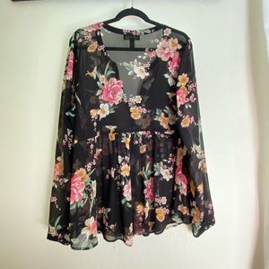 floral blouse